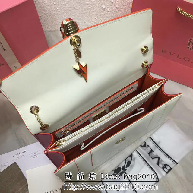 BVLGARI寶格麗 專櫃最新 閃電吊墜限量款 雙層風琴包 鏈條單肩斜挎包 B35106 FYD1287